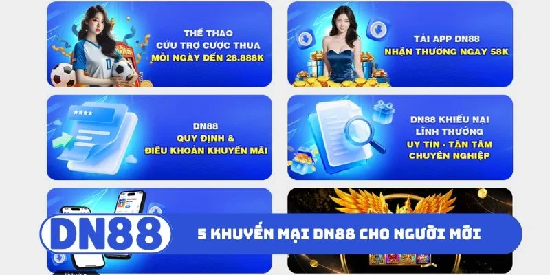 5 khuyến mại DN88 siêu hấp dẫn cho người mới