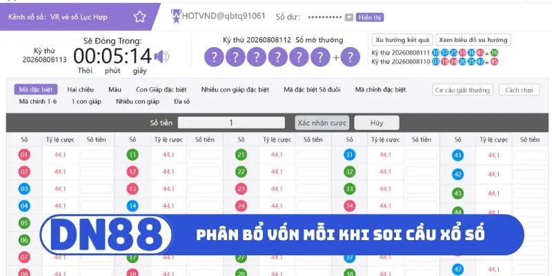 Thủ thuật phân bổ vốn mỗi khi soi cầu xổ số