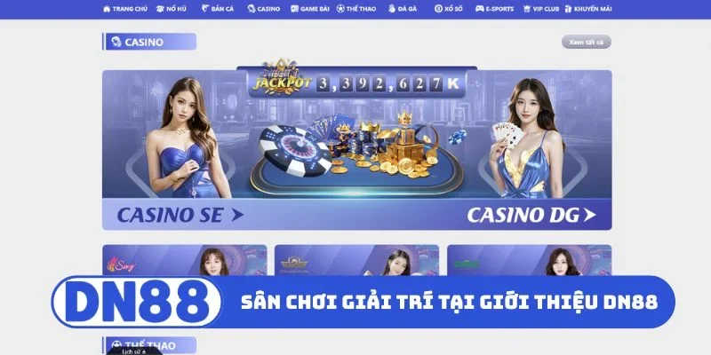 Sân chơi giải trí đỉnh cao tại giới thiệu DN88