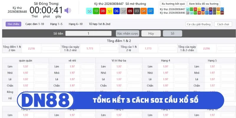 Tổng kết 3 cách soi cầu xổ số